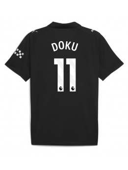 Manchester City Jeremy Doku #11 Replika Borta Kläder 2025-26 Kortärmad